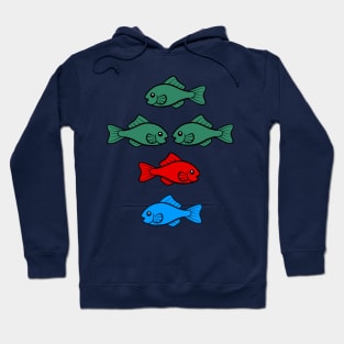 Red Fish Blue Fish Hoodie